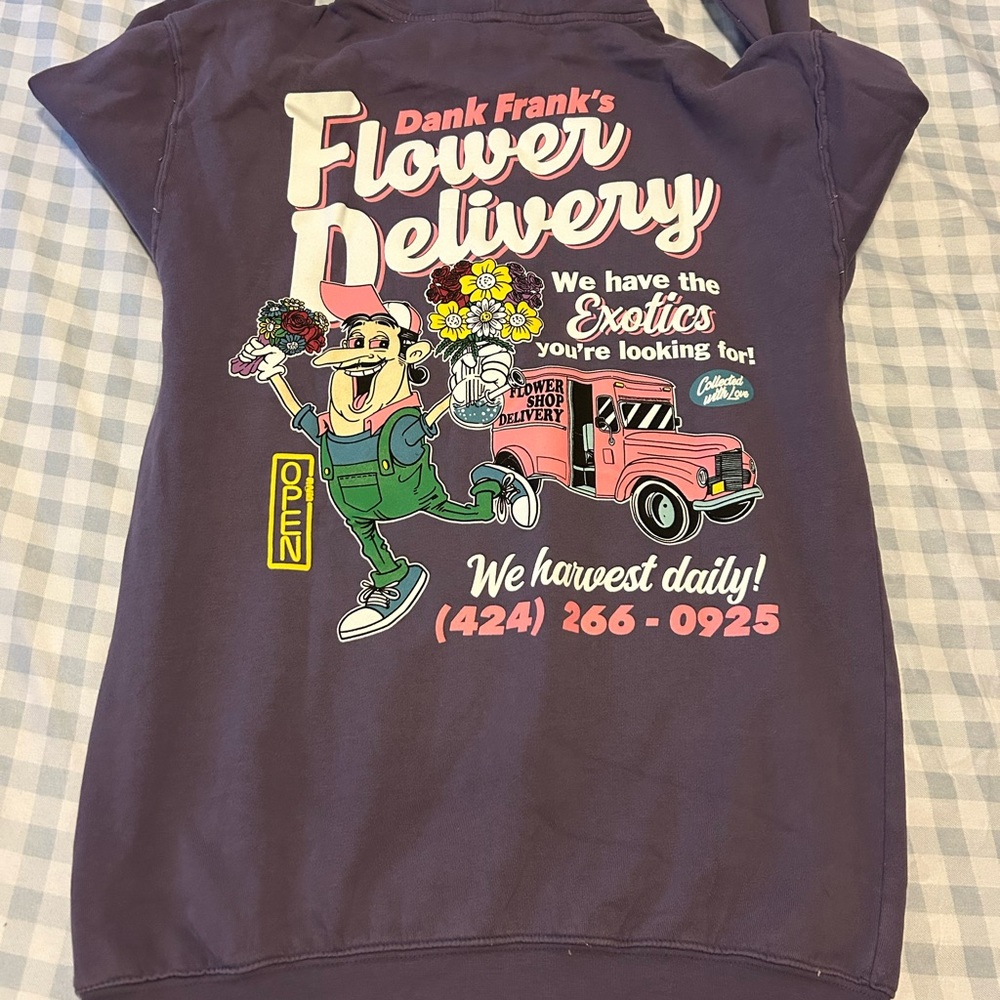 Open 925 Dank Frank’s Flower Deliver Hoodie